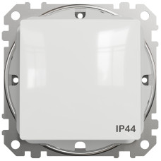 Одноклавішний вимикач IP44, 10А-250В, Білий, Sedna Design SDD211101