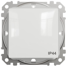 Одноклавішний перехресний перемикач IP44, 10А-250В, Білий, Sedna Design SDD211107