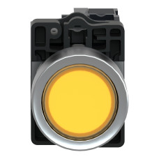КНОП.З ПІДСВ.,LED,24В,ЖОВТ.,1НВ Schneider Electric XA2EW35B1