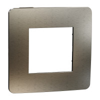 Рамка 1-постовая, Бронза/антрацит, Schneider Unica NEW Studio Metal NU280252M