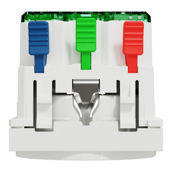 Розетка з з/к зі шторками, 16А + USB Type C, 2.1A, безгвин. клеми, білий, Unica NEW NU301718