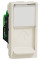 Розетка комп'ютерна RJ45, одинарна, кат.6 UTP, 1 модуль, бежевий, Unica NEW NU341444