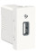 Розетка USB зарядна 1.05А, тип А, 1 модуль, білий, Unica NEW NU342818