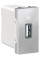 Розетка USB зарядна 1.05А, тип А, 1 модуль, алюміній, Unica NEW NU342830