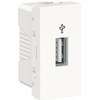 Розетка для передачі даних USB 3.0, 1 модуль, білий, Unica NEW NU342918