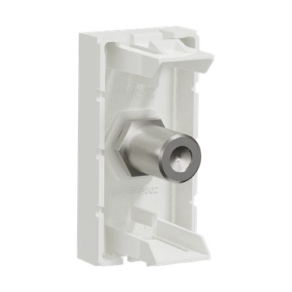 Розетка TV Coaxial F-type, 1 модуль, білий, Unica NEW NU346818