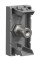 Розетка TV Coaxial F-type, 1 модуль, алюміній, Unica NEW NU346830