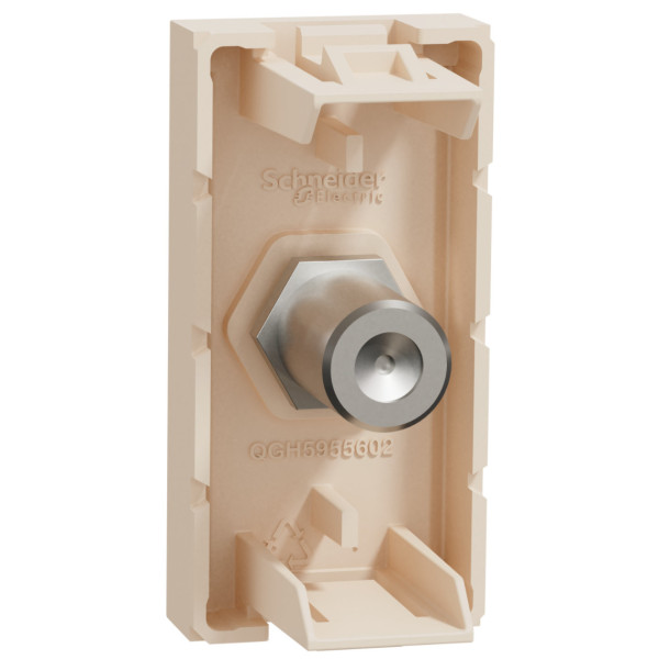 Розетка TV Coaxial F-type, 1 модуль, бежевий, Unica NEW NU346844