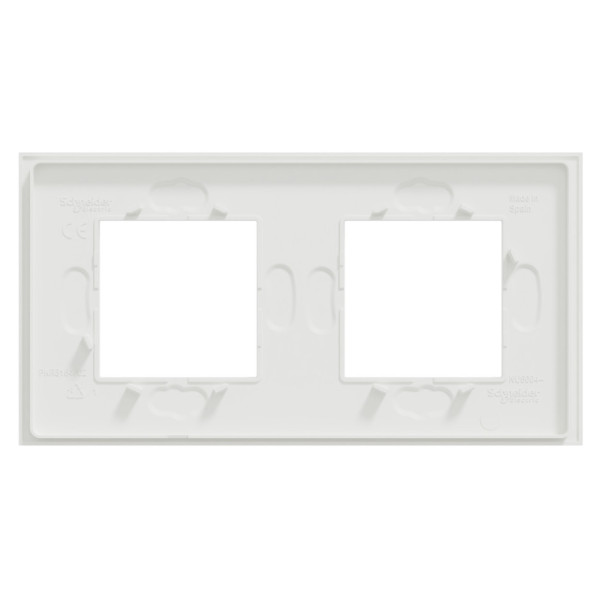 Рамка 2-постова, Білий матовий, Schneider Unica NEW Deco Material NU600479