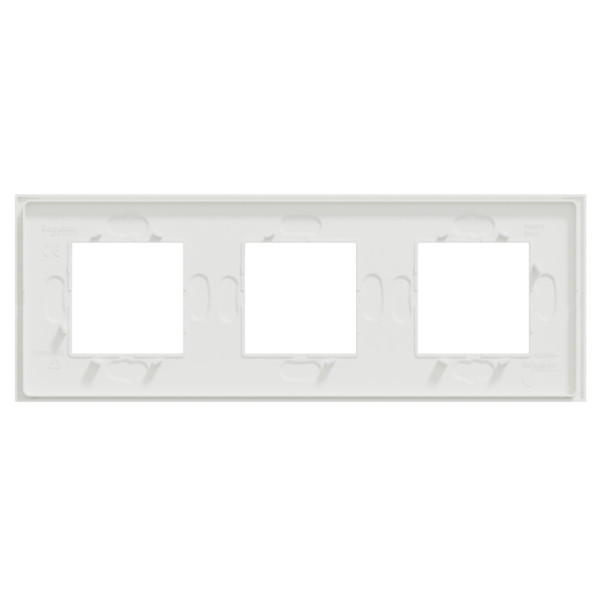 Рамка 3-постова, Білий матовий, Schneider Unica NEW Deco Material NU600679