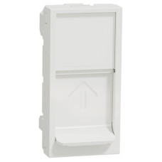 Центральна панель RJ45 Keystone/Sistimax, 1 модуль, білий, Unica NEW NU946018