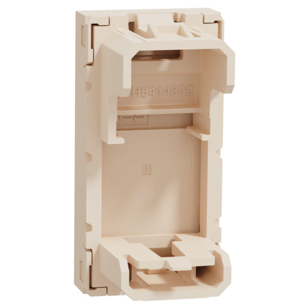 Центральна панель RJ45 Keystone/Sistimax, 1 модуль, бежевий, Unica NEW NU946044