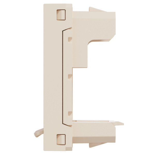 Центральна панель RJ45 Keystone/Sistimax, 1 модуль, бежевий, Unica NEW NU946044