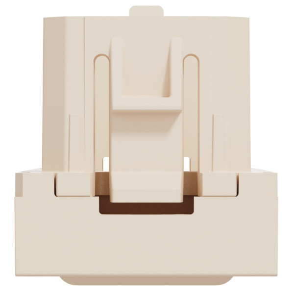 Центральна панель RJ45 Keystone/Sistimax, 1 модуль, бежевий, Unica NEW NU946044