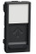 Центральна панель RJ45 Keystone/Sistimax, 1 модуль, антрацит, Unica NEW NU946054