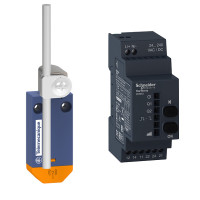 Бездротовий кінцевий вимикач XCMW - пакет з XCMW159 + ресивер 2 реле, Telemecanique XCMWD59