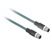 Мідний кабель Ethernet, радіочастотна ідентифікація XG, кодований M12/M12 D, 3 м, Telemecanique XGSZ12E1203