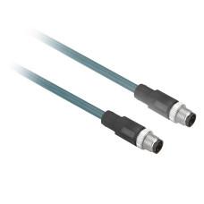 Мідний кабель Ethernet, радіочастотна ідентифікація XG, кодований M12/M12 D, 10 м, Telemecanique XGSZ12E1210