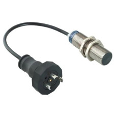 Індуктивний датчик XS6 M18, L62мм, латунь, Sn8мм, 24...240VAC/DC, DIN 0.15 м, Telemecanique XS618B1MAL01C