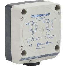 Індуктивний датчик XSD 80x80x40, пластик, Sn40мм, 24...240 В змінного струму, клеми, Telemecanique XSDA400519H7