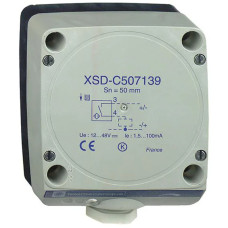 Індуктивний датчик XSD 80x80x40, пластик, Sn40мм, 12...48 В постійного струму, клеми, Telemecanique XSDC407138