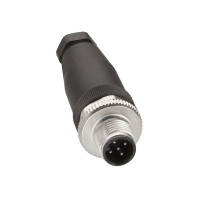 Штекерный разъем, M12, 5-контактный, прямой разъем, кабельный ввод Pg 7, Telemecanique XZCC12MDM50B