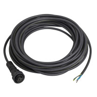 Разъем гнездовой прямой, 7/8"16 UN, 5 контактов, кабель PUR 10 м, Telemecanique XZCP1764L10