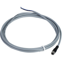 Гніздовий роз'єм прямий, M8, 3 контакти, кабель PVC 20 м, Telemecanique XZCPV0566L20