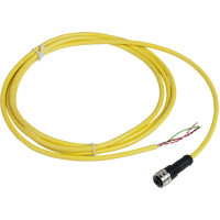 Гніздовий роз'єм прямий, 1/2"20 UNF, 3 контакти, кабель PVC 2 м, Telemecanique XZCPV1865L2